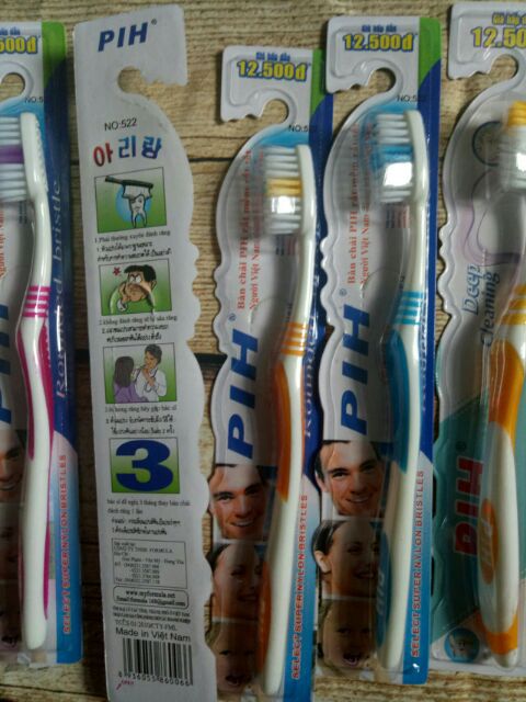 2 bàn chải PH lông mềm , nhiều lông , đánh siêu sạch