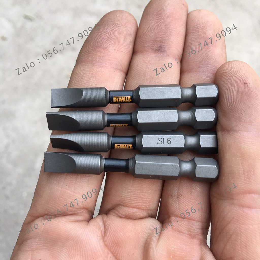 Mũi Vít Dẹp DEWAT SL6 50mm