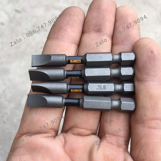 Mũi Vít Dẹp DEWAT SL6 50mm