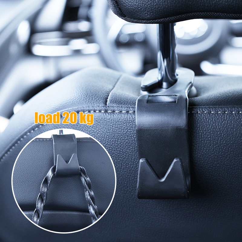 Móc Treo Đồ Gắn Ghế Ngồi Xe Hơi [Móc Tựa Đầu] [Túi Xách Bên Trong Ví, Túi Xách]