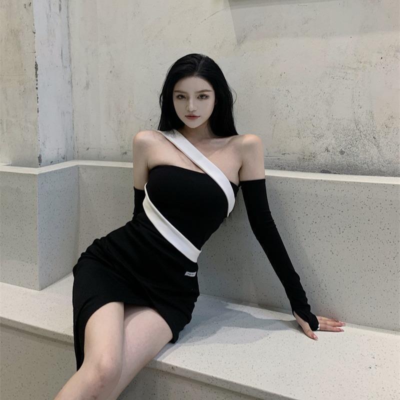 COZOK Đầm ôm dáng trễ vai gợi cảm dành cho nữ