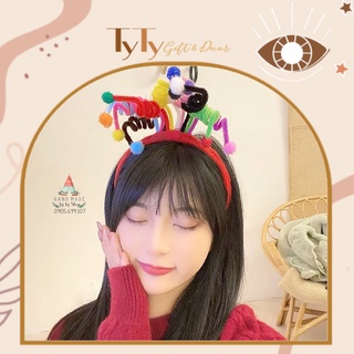 Cài Tóc Happy Birthday Cục Bông