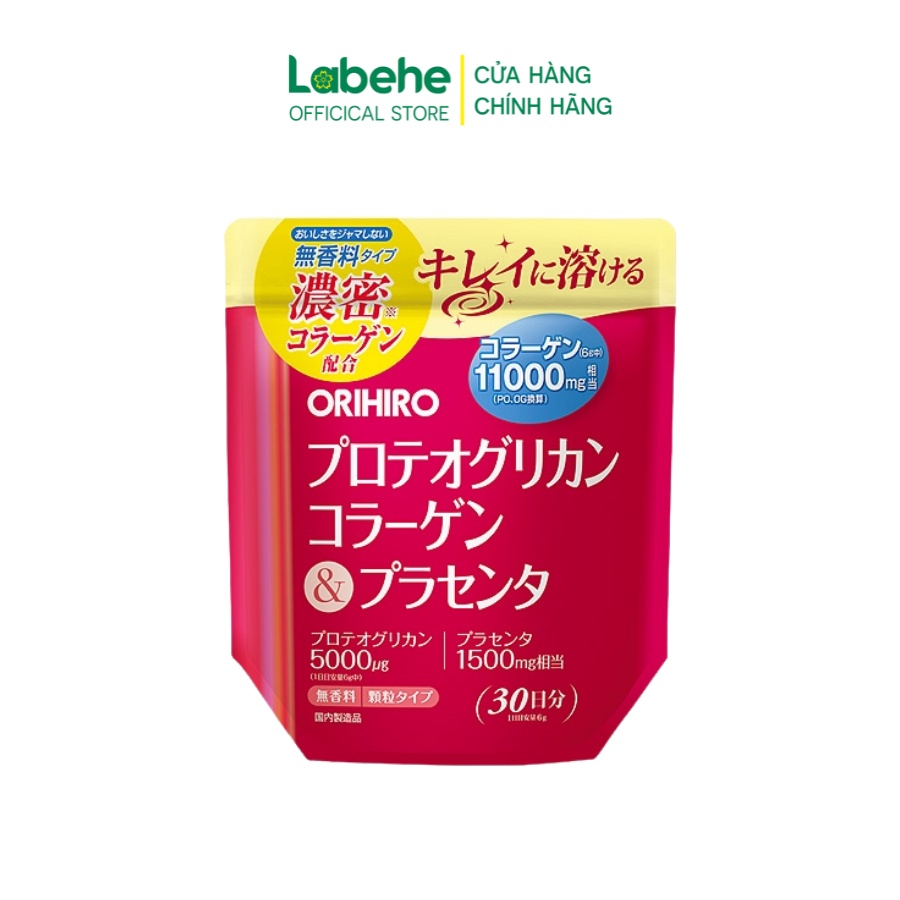 Bột Collagen Proteoglycan nhau thai heo 11000mg Orihiro 180g