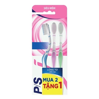 Bộ 3 bàn chải p/s lông tơ mềm mại