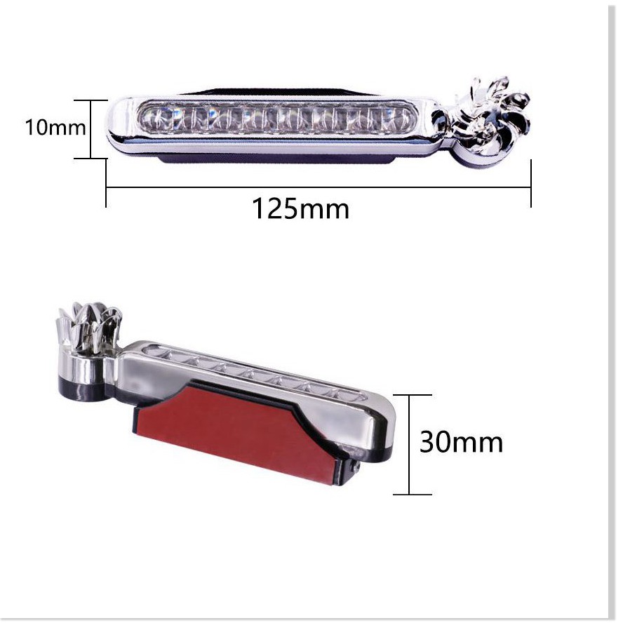 Đèn trang trí xe hơi 🔖1 ĐỔI 1 🔖 Đèn Led 8 bóng chạy năng lượng  gió gắn vào xe máy,đồ chơi xe máy thông minh 8247