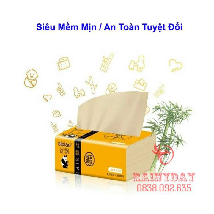 Giấy Ăn Gấu Trúc SIPIAO - Khăn Giấy Ăn SIPAO