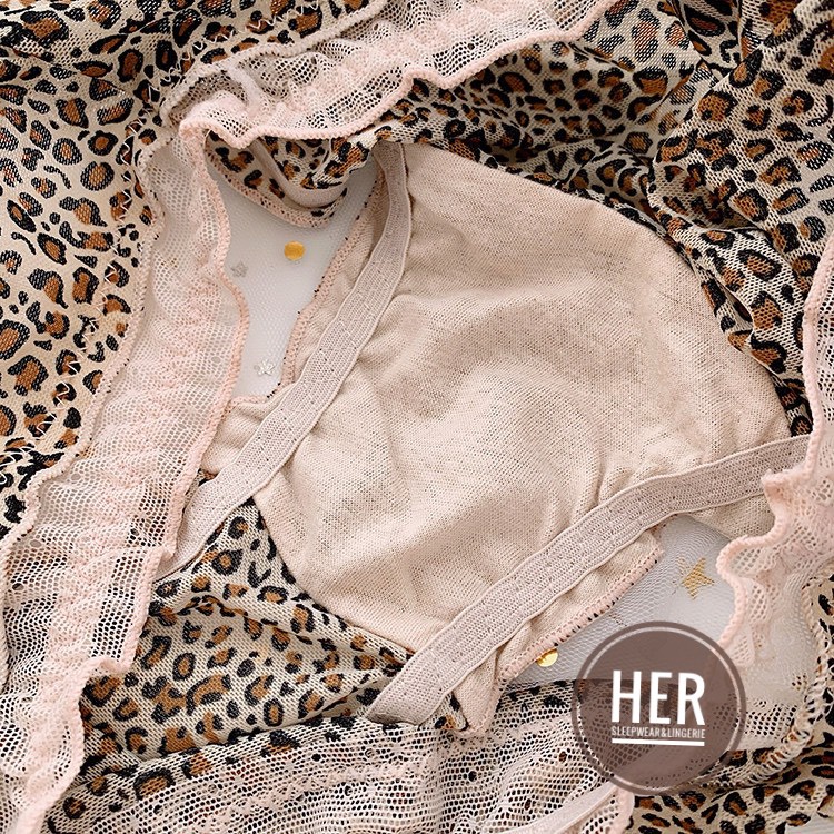 Quần Lót Ren Nữ Cao Cấp Thoáng Mát Viền Lưới Nhún Họa Tiết Sexy QR04 - Her Sleepwear