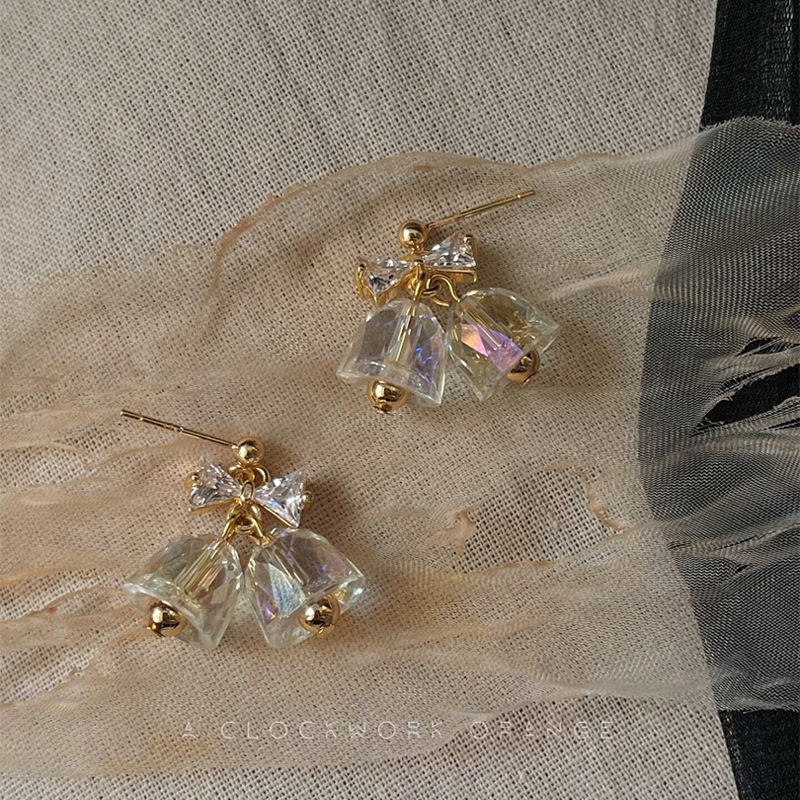 2022 Bông Tai Pha Lê Nơ