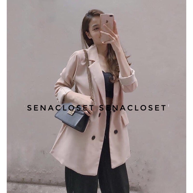 ÁO KHOÁC BLAZER 2 LỚP QUẢNG CHÂU KIỂU DÁNG ULZZANG HÀN QUỐC (Ảnh thật) | BigBuy360 - bigbuy360.vn