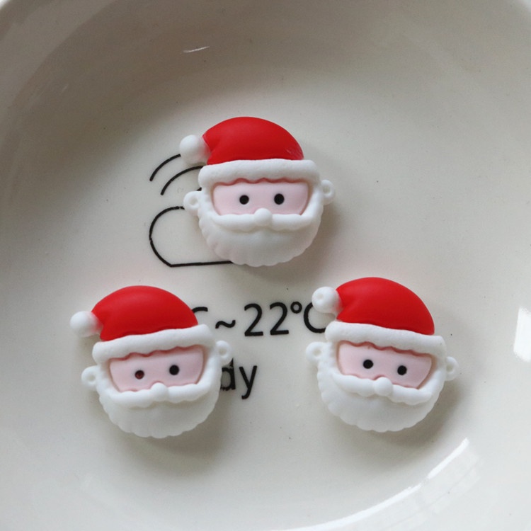 Bộ 10 Dây Buộc Tóc / Điện Thoại Hình Người Tuyết Bằng Nhựa Resin Diy