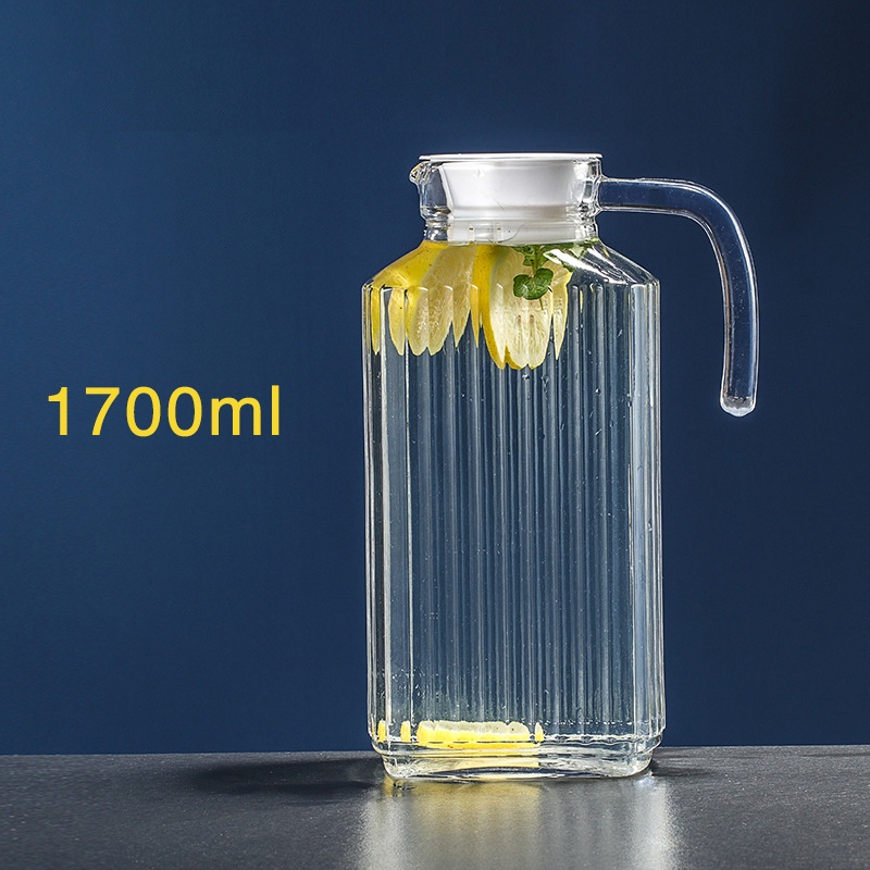 Bình nước thủy tinh Quadro cao cấp dung tích lớn vân sọc Luminarc