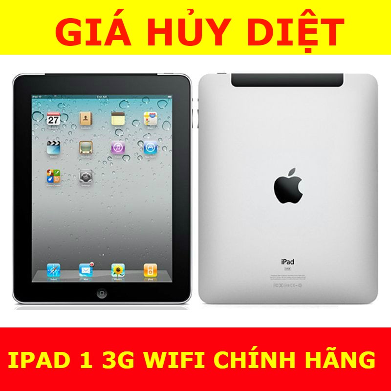 Máy tính bảng IPad 1 99% Chính Hãng Apple Bản 3G Wifi 16G Quốc tế; full ứng dụng