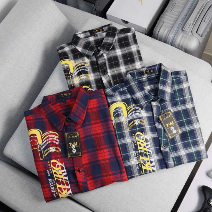 (HCM) ÁO SƠ MI CARO TAY NGẮN THỜI TRANG HOTTREND , CHÁY PHỐ , SIÊU PHONG CÁCH CHO CÁC ANH EM KOKO MI FASHION