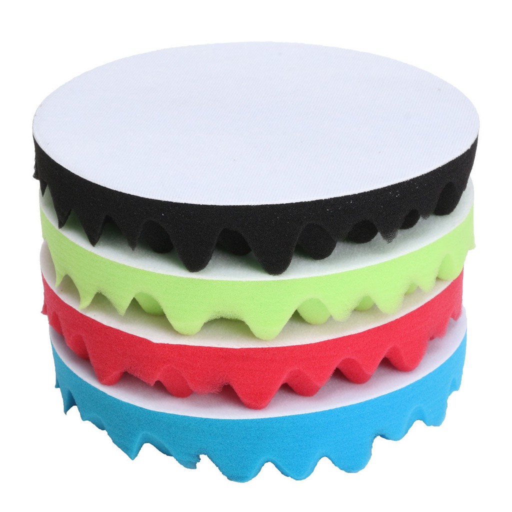 Bộ 4 Miếng Xốp Đánh Bóng Xe Hơi Kích Thước 3 / 4 / 5 / 6 / 7 "Inch