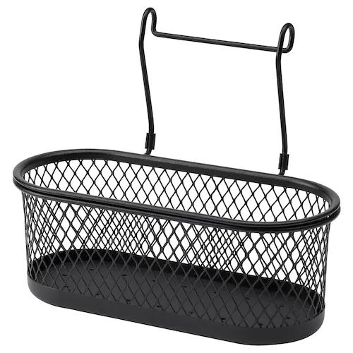 Giỏ HULTARP lưới đen 31x16 cm