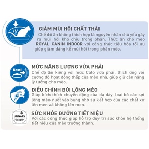 [HÀNG CTY][DATE XA] Hạt Mèo Royal Canin Indoor Chống Mùi Hôi Phân Cho Mèo Nuôi Trong Mèo Túi PA 1Kg