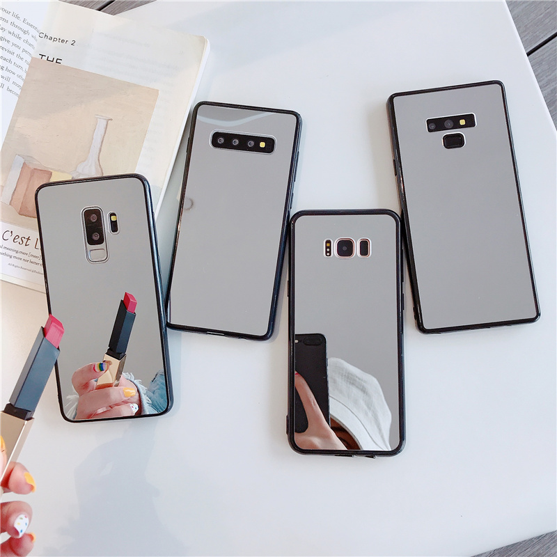 Ốp điện thoại tráng gương chống rơi cho SAMSUNG S7 S7Edge S8 S8Plus S9 S9Plus S10 S10Plus S10E S20 S20Plus S20FE S21 S21Plus S21FE S22 S22Plus Ốp