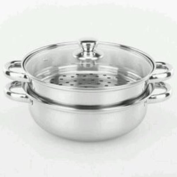 Bộ Nồi Hấp 2 Tầng Kích Thước 28cm Nắp Kính - đồ dùng nhà bếp đa năng