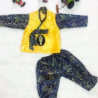 Hanbok gấm bé trai cao cấp siêu xinh
