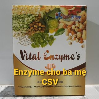 Vital Enzyme chính hãng cho ba mẹ Cửa Sổ Vàng - Hàng Công ty (30 gói/hộp)