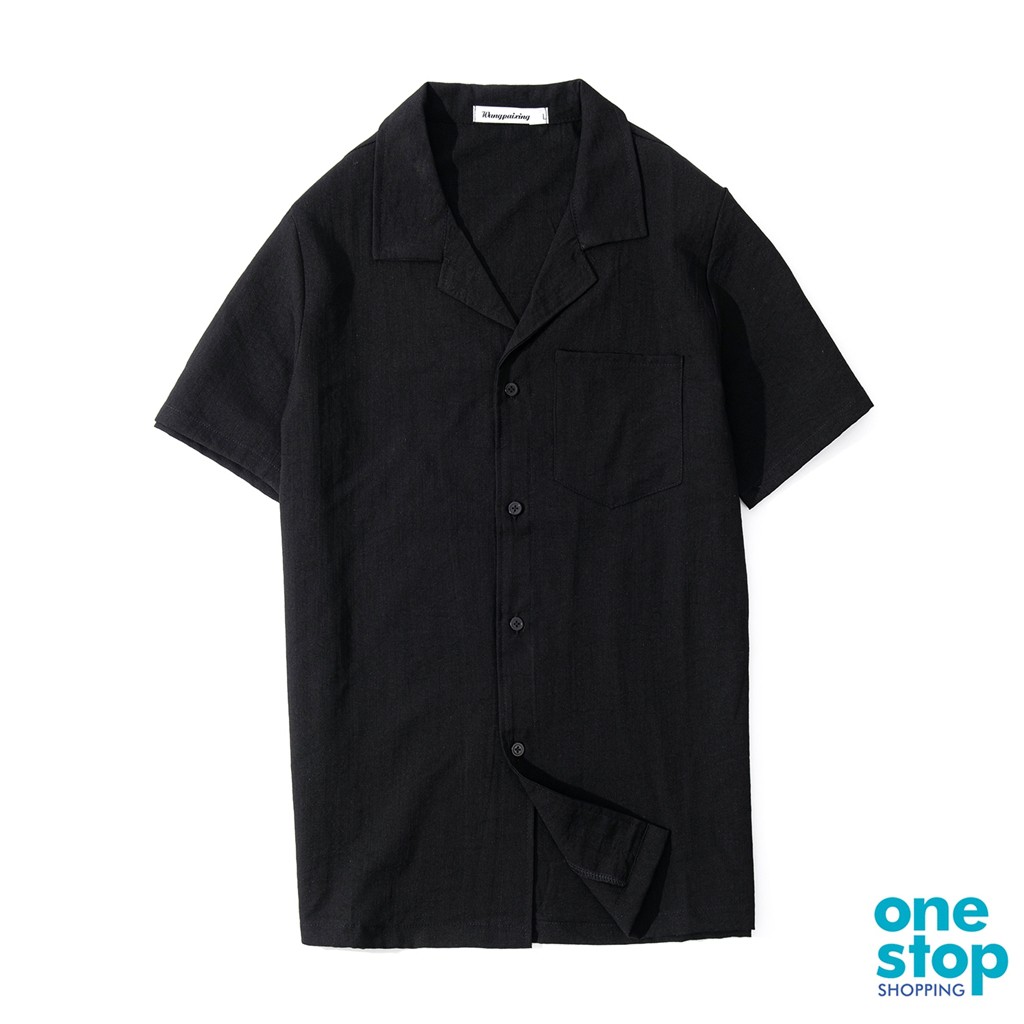 [Mã FAMANU84 giảm 10% đơn 0đ] Áo sơ mi cổ bẻ chất liệu vải đũi thoáng mát thời trang nam One shop | BigBuy360 - bigbuy360.vn