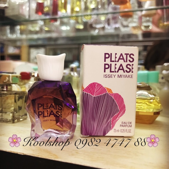 Mini 7.5ml NƯỚC HOA NỮ PLEATS PLEASE EAU DE PARFUM CỦA HÃNG ISSEY MIYAKE