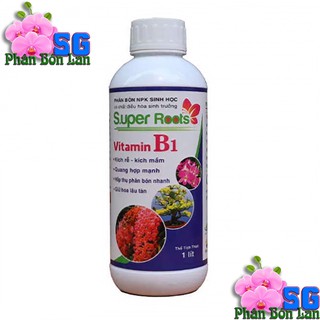 VITAMIN B1 SUPER ROOTS – KÍCH RỄ, KÍCH MẦM, GIỮ HOA LÂU TÀN Chai 1 Lít Phân bón sinh học có chất điều hòa sinh trưởng