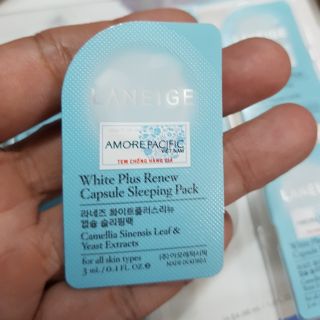 [ 3ML_ HÀNG CTY CÓ TEM ]MẶT NẠ DƯỠNG TRẮNG DẠNG VIÊN LANEIGE