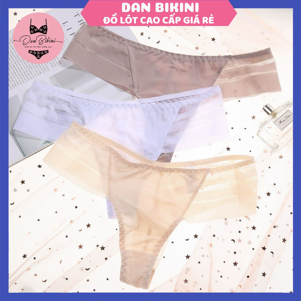 Quần Lót Lọt Khe - Quần Lót Lọt Khe Đúc Su phối hông ren cánh tiên mỏng mát mềm mại quyến rũ mã 6183