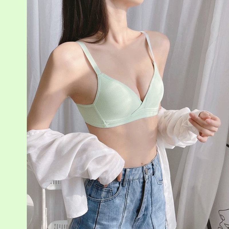Áo ngực mút mỏng chất cotton, Áo lót nữ không gọng mặc êm nhẹ SAVILL A919