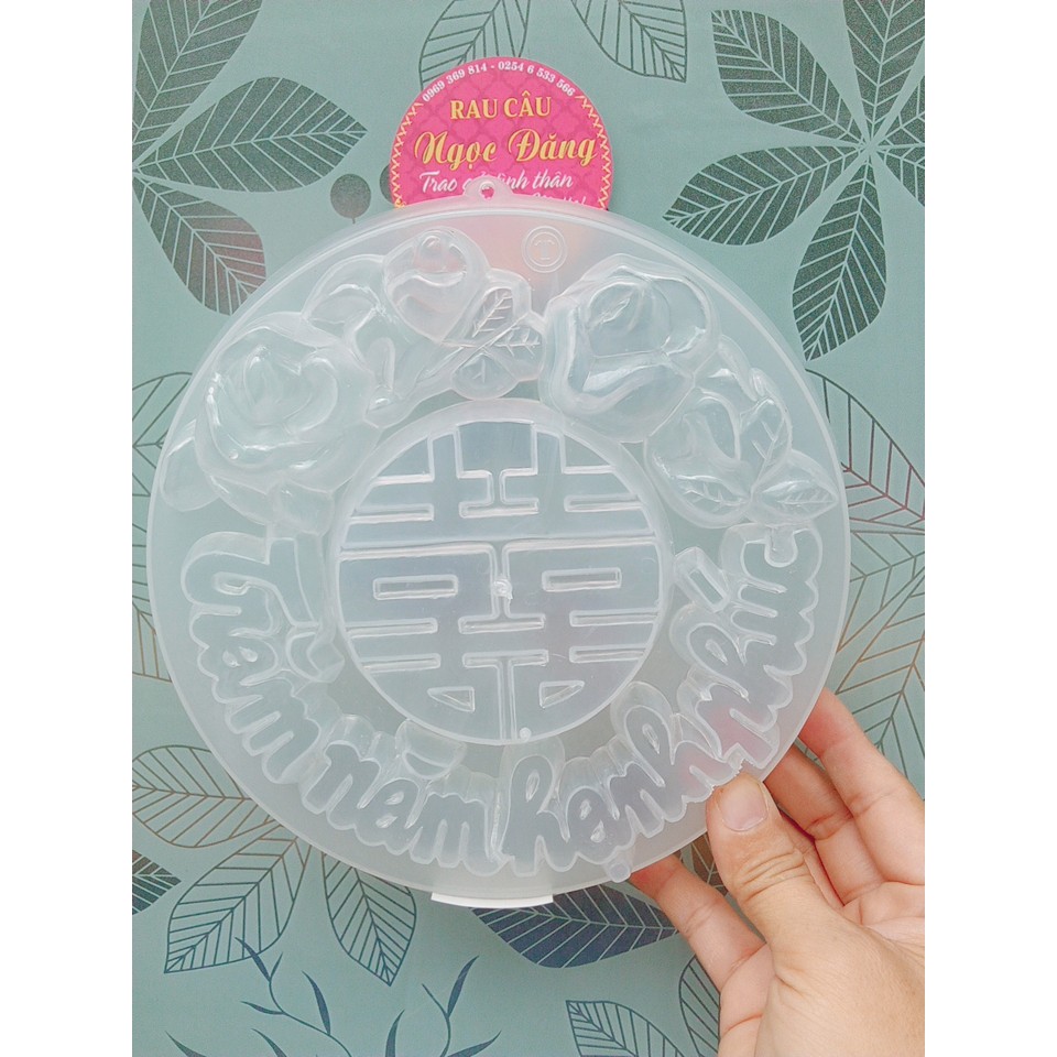 khuôn làm rau câu, các mẫu thích hợp đám cưới, tiệc sinh nhật, 20cm oval và tròn. có thể làm nền cho món rau câu 3D, 4D.