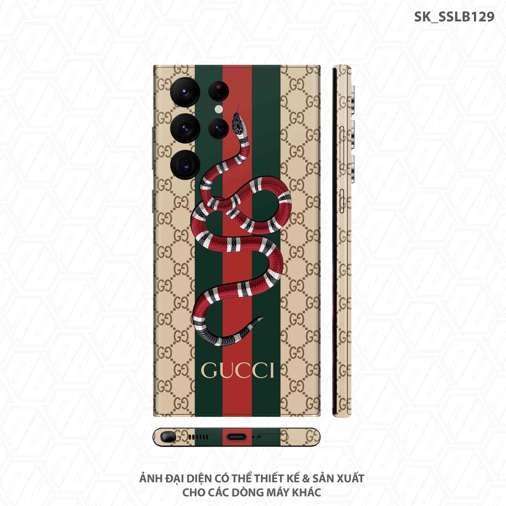Miếng Dán Skin Hình Gucci Độc Lạ Samsung Note 20 Ultra |SK_SSLB129| Chất Liệu 3M Cao Cấp, Chống Nước, Dễ Dán Tại Nhà