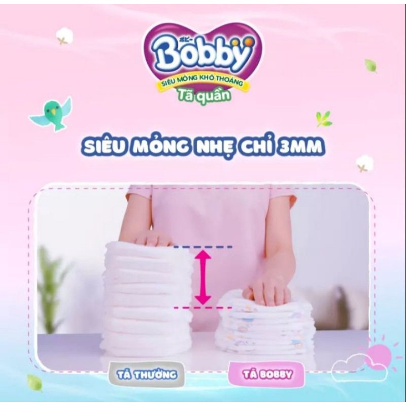 Tặng 8 miếng..Tả quần Bobby L96  miếng gạo non sẵn hàng giao ngay