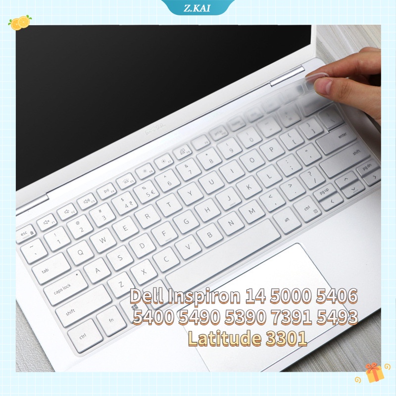1 Miếng Dán Bảo Vệ Bàn Phím Bằng Silicon Cho Laptop Dell Inspiron 14 5000 5406 5400 5490 5390 7391 5493 Latitude 3301 14"