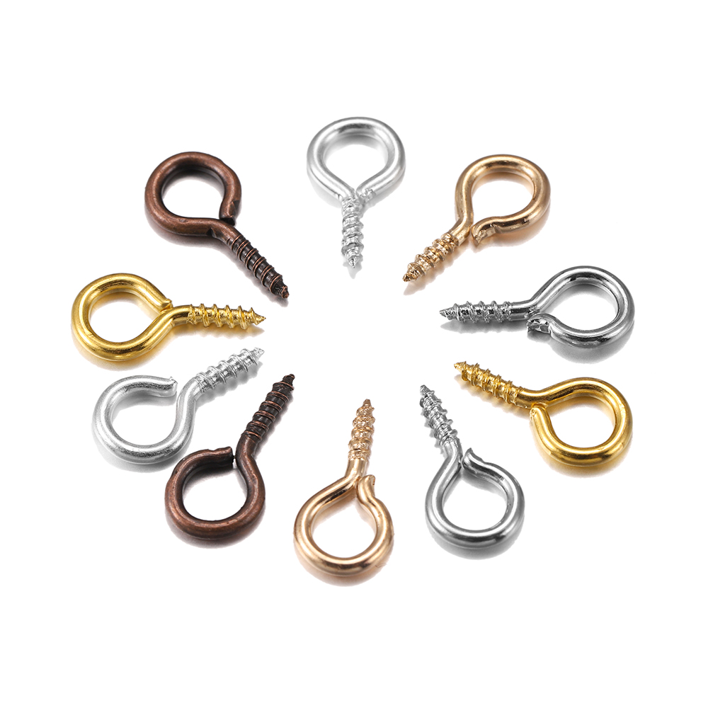 St.kunkka 350 chiếc / bộ Bu lông mắt cừu 4.5 * 10mm / 5.5 * 12mm để làm đồ trang sức DIY tốt