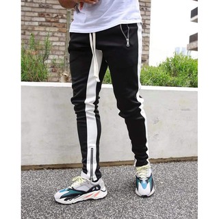 Quần jogger thể thao nam nữ thun da cá cao cấp bo gấu
