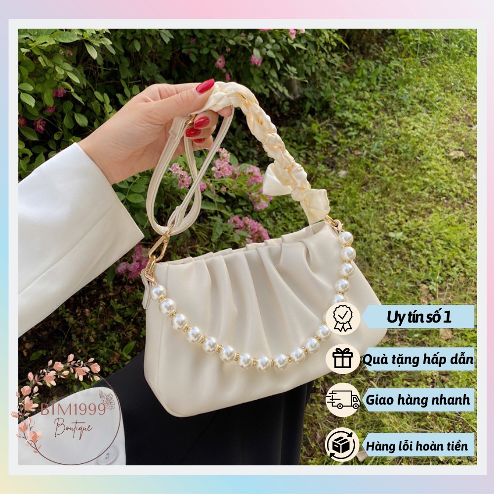 (Sẵn)Túi Xách Kẹp Nách Và Dây Dài Đeo Chéo Tiểu Thư Sang Trọng 2022 M040