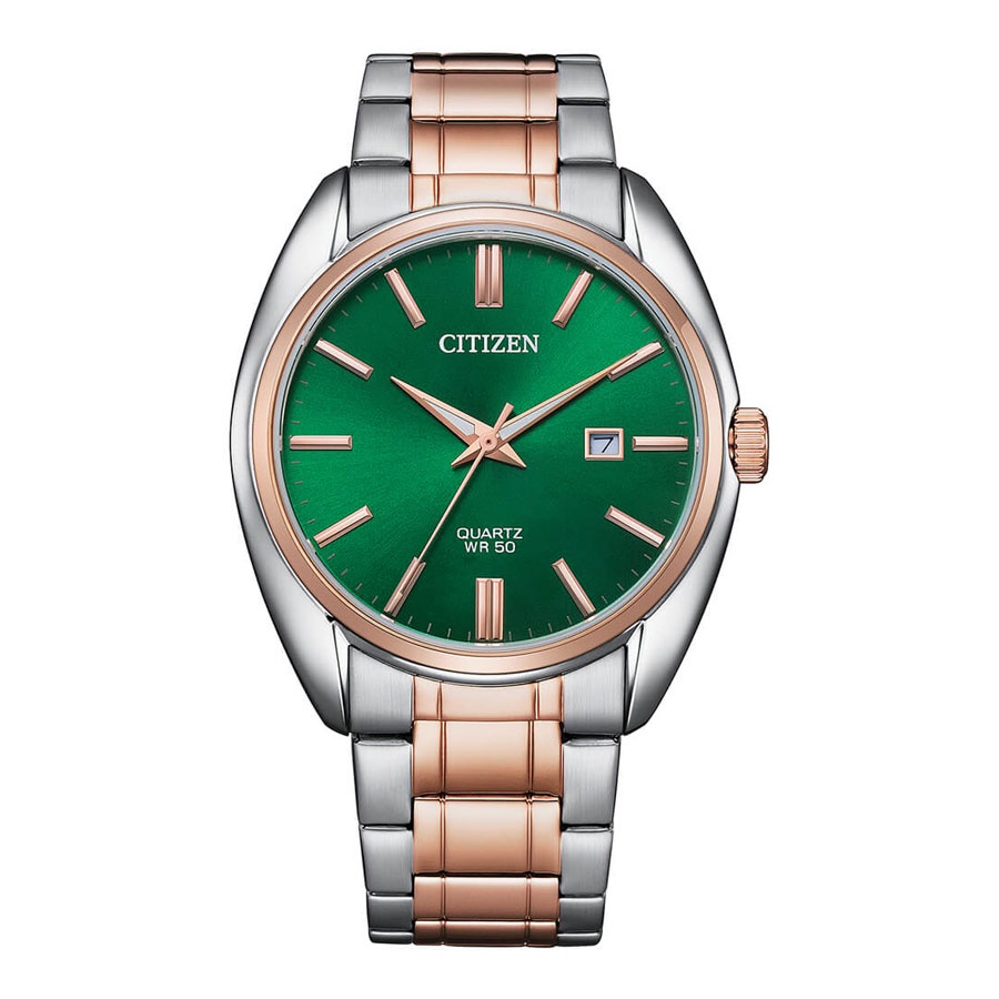 Đồng Hồ Nam Citizen Dây Thép Không Gỉ BI5104-57Z - Mặt Xanh