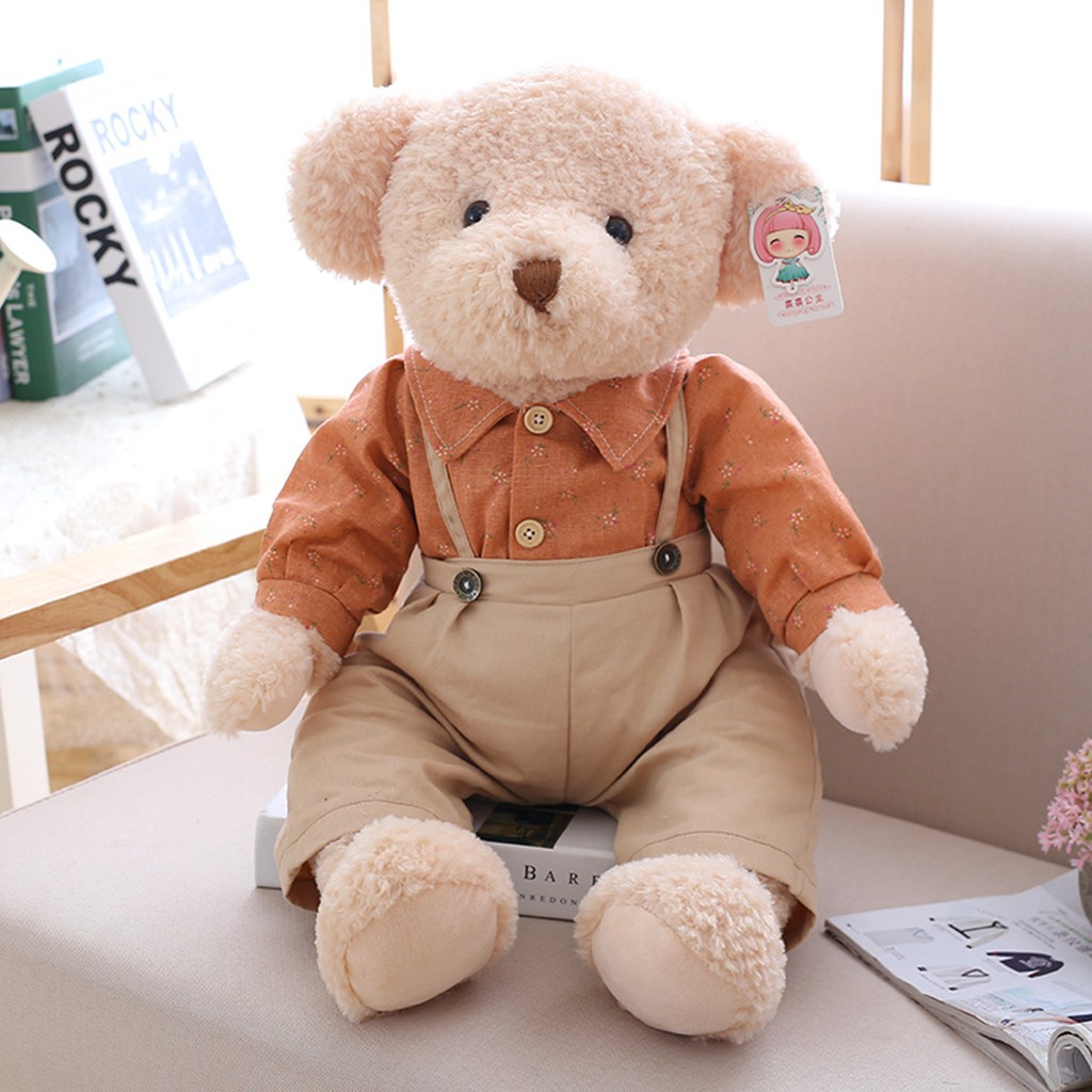 Gấu Teddy Nhồi Bông Mặc Đầm Cưới Phong Cách Retro Sáng Tạo