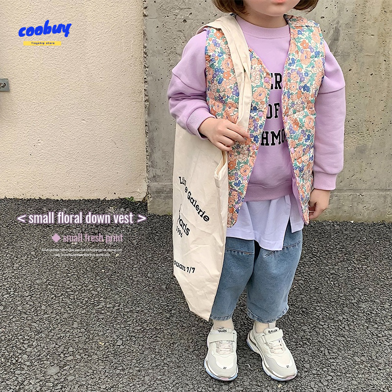Áo Khoác Phao Không Tay Thời Trang Thu Đông Cho Bé