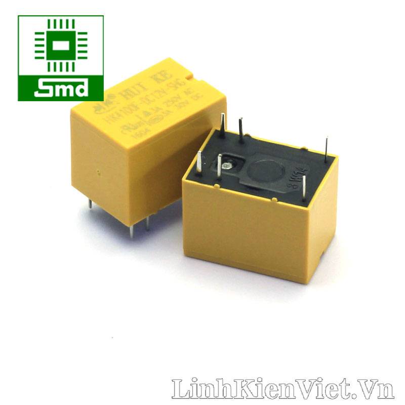 Rơ le 8 Chân 3A HUIKE HK19F-DC12V-SHG HK19F-DC5V-SHG HK19F-DC24V-SHG 5V Relay 6 Chân HK4100F 12V 3A 24V 2A