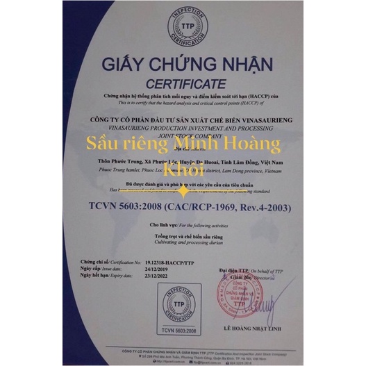 Sầu Riêng Bóc Múi Minh Hoàng Khôi Nhãn Đỏ 500g/1 túi