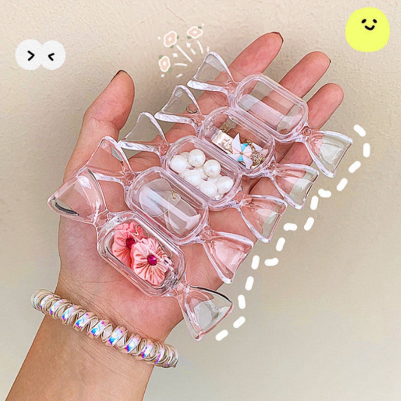 Hộp Đựng Trang Sức Hình Kẹo Trong Suốt