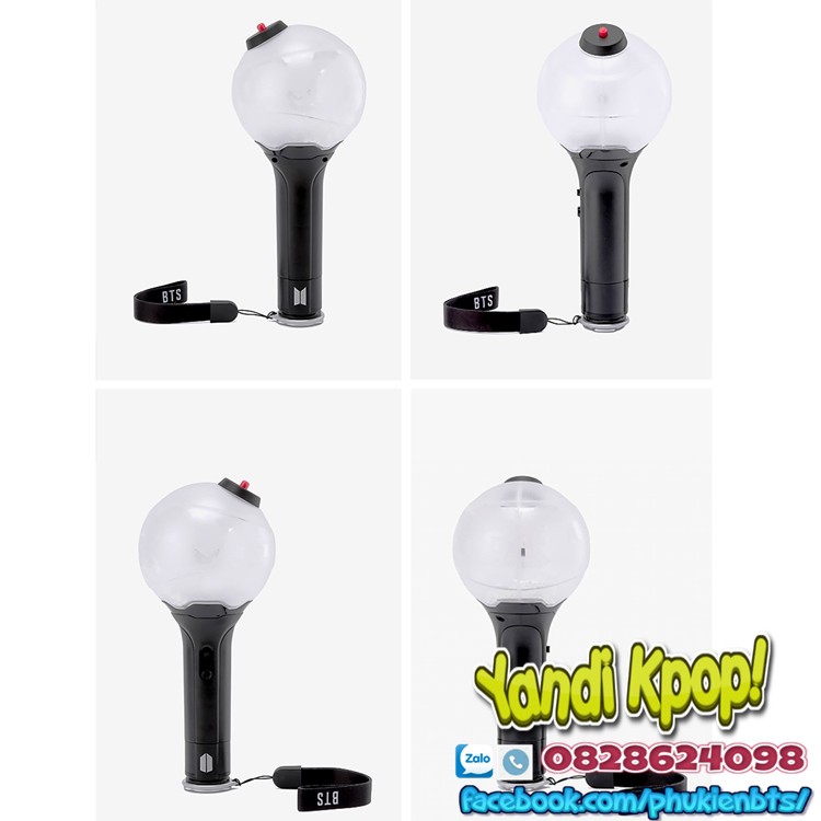 Đèn cổ vũ ARMY Bomb Lightstick BTS Official Ver 3, Kết Nối Bluetooth, Đổi Màu