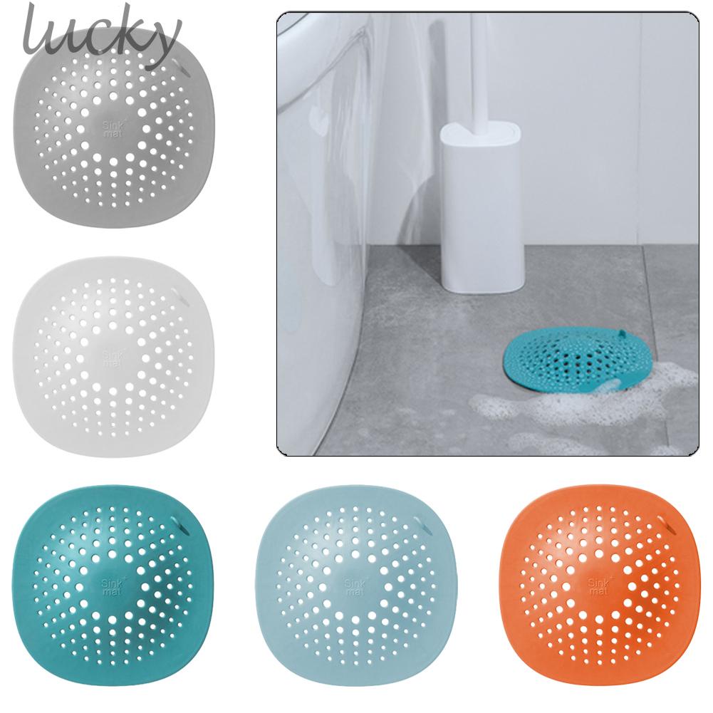 Shower Drain Hair Catcher Bathroom Stopper Cover Silicone Sink Drains Protector White Gray Green Blue Orange