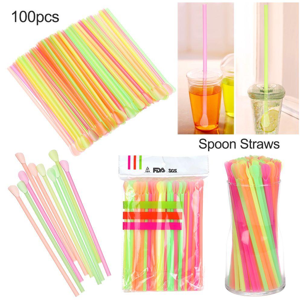 Set 100 Ống Hút Thẳng Sáng Tạo Mới