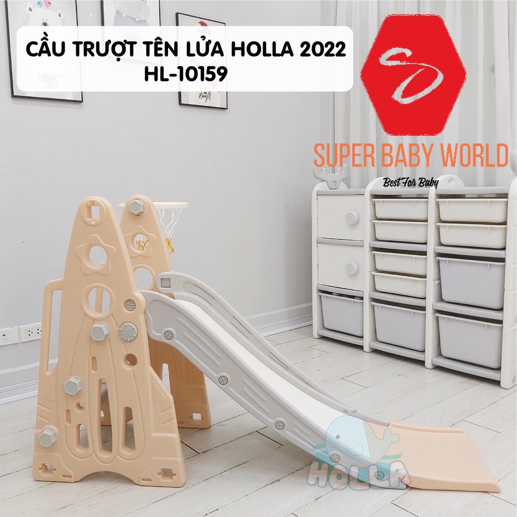 Cầu trượt xích đu tên lửa Holla 2022 HL-10164 mẫu mới