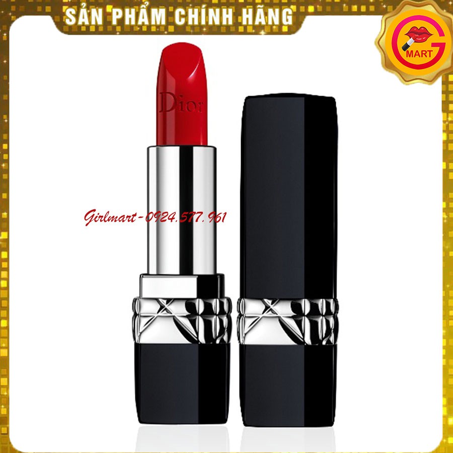 [SON XỊN] Son Dior Rouge 999 Matte Màu Đỏ Thuần