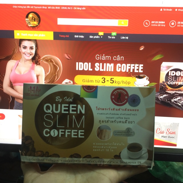 Cafe QUEEN SLIM COFFEE- 1HOP 10GOI