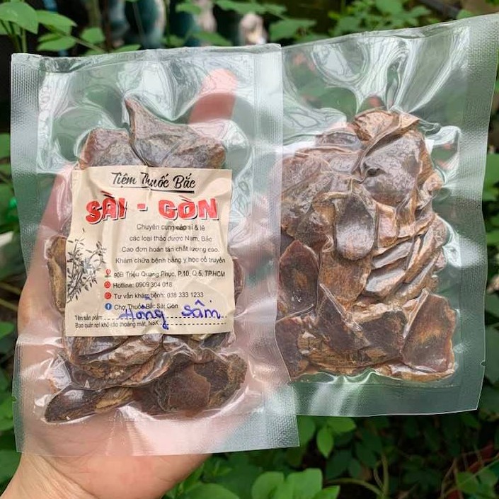 Hồng Sâm Hàn Quốc Thái Lát 100g (Lát To, Khô, Mới, Thơm Sâm)